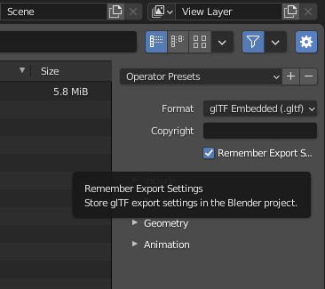 Blender 2.9.x glTF remember export settings.png