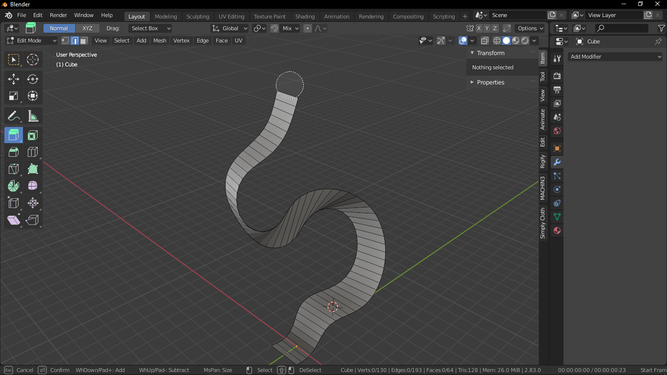 why no snake extrude in edit mode.png