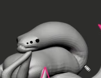 Prototyping a Biomech Creature in ZBrush with the Balloon Mesh Brush 1-3-40 screenshot.png