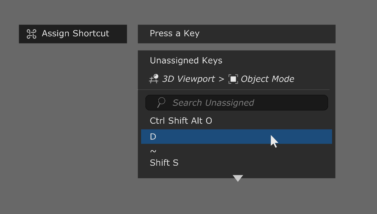 show unassigned shortcut keys _render.png