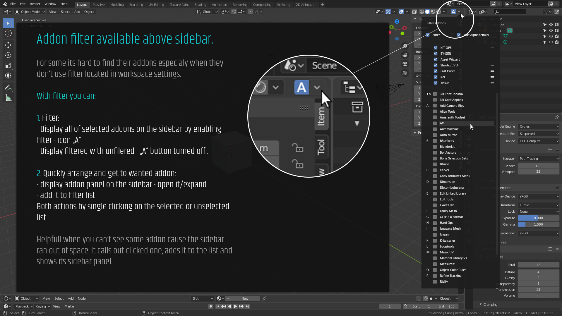 Filter for addons close to the addons bar..png